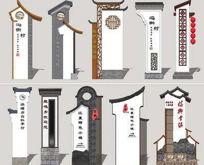 建水美丽乡村标识标牌有哪些分类？