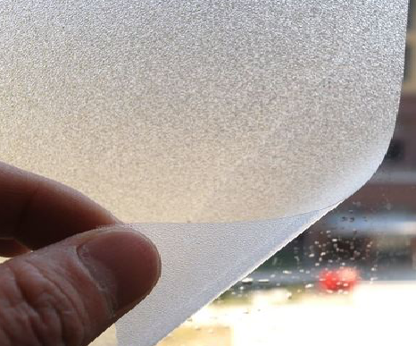 建水玻璃门外面粘广告用什么材料好？